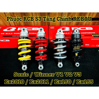 Phuộc Sau RCB ( Mẫu S3 ) Dùng Cho Ex135 / Ex150 / Ex155 / Sonic / Winner V1 V2 V3 , Đúng Hàng Chỉnh Hãng RCB >>>>