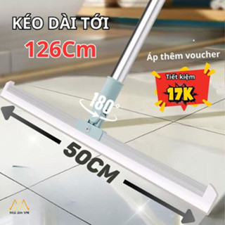  Chổi Gạt Nước Đa Năng Có Thể Kéo Dài Chổi Quét Sàn Nhà Tắm Lưỡi Silicon Xoay 180 Độ Vừa Lau Sàn Vừa Lau Kính 