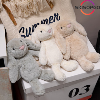 【SKISOPGO】Thỏ Jellycat，Búp bê thỏ，Thỏ bông，Thỏ tai dài，Đồ chơi sang trọng dễ thương，Mềm mại，Không rụng lông
