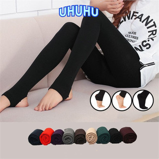Quần legging lông cừu UHHU Hàng dệt kim ấm áp Quần dài nữ