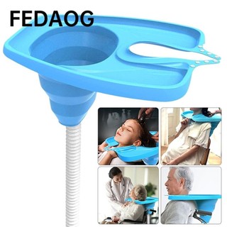 Khay rửa mặt FEDAOG, Chậu rửa tóc di động không nằm, Bát đựng dầu gội có thể gập lại Dây đeo cổ có thể điều chỉnh không uốn Khay rửa tóc cho bà bầu Người cao tuổi Trẻ em