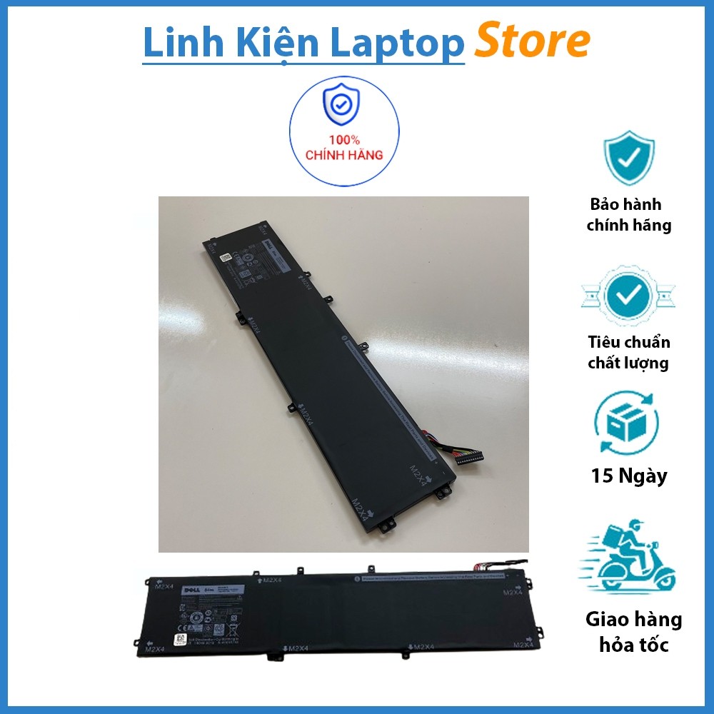⚡[Pin Zin]⚡ Pin laptop Dell XPS 15 9550 9560, Precision 5510 5520,15 7590 7591, 5XJ28 6GTPY DÀI 97WH