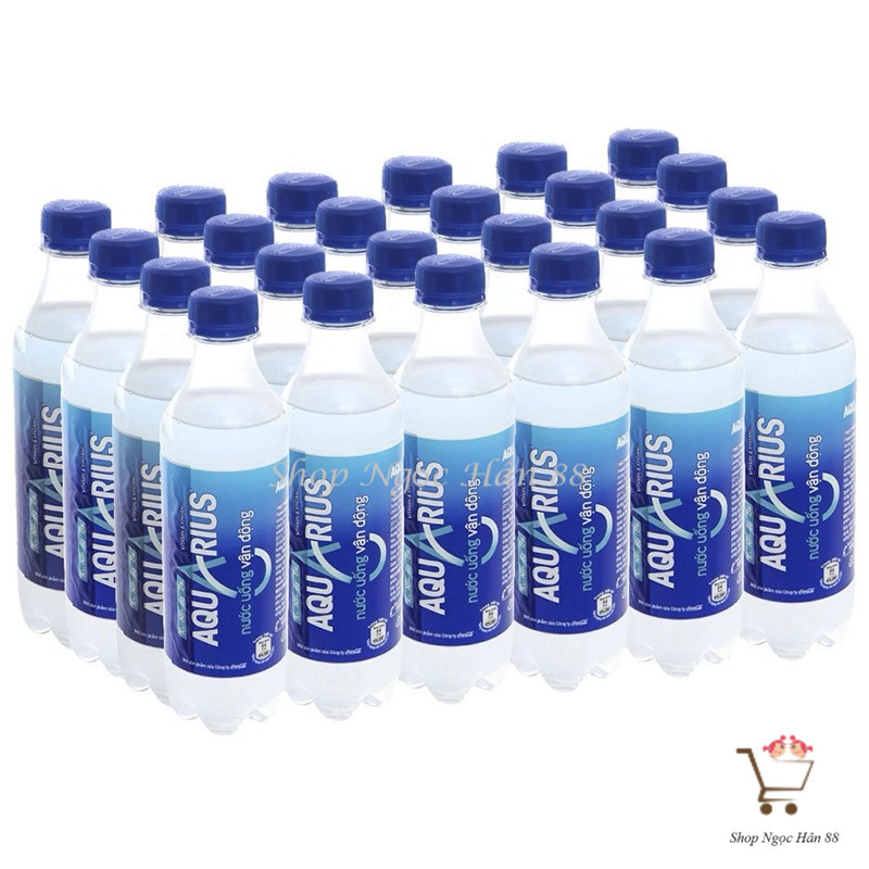 Thùng nước muối bù nước thể thao Aquarius 12/24 chai x 390ml