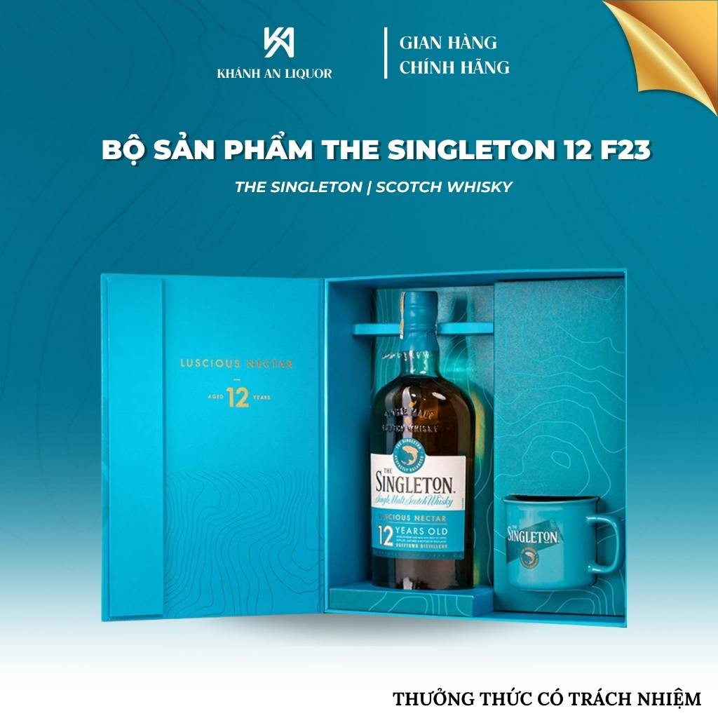 KA- [CHÍNH HÃNG] BỘ SẢN PHẨM THE SINGLETON 12 F23 - HỘP QUÀ TẾT  40% 700ML