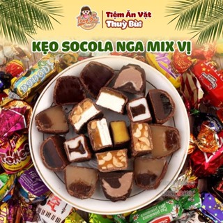 Kẹo Socola Hạnh Nhân Knopkht Nga Mix Vị  Kẹo Socola Nga Phủ Socola Hạnh Nhân, Ăn Vặt Nội Địa Trung