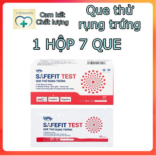 7 Que thử rụng trứng Safefit Test dùng để xác định ngày rụng trứng (7 que)