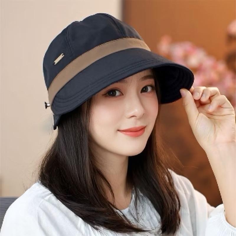 ￼Mũ bucket chống nắng kín chóp, hở chóp có nút cài khẩu trang mẫu mới hè 2025