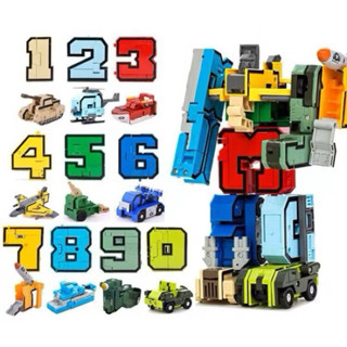 Trọn Bộ 10 Số Biến Hình Thành Robot – Đồ Chơi Lắp Ráp Thông Minh Cho Bé Trai Bé Gái – Robot Biến Hình Giáo Dục