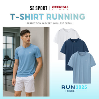 Áo thun nam cao cấp cổ tròn S2 SPORT thể thao dáng suông Ex-Dry thoáng khí, không nhăn co giãn STS03