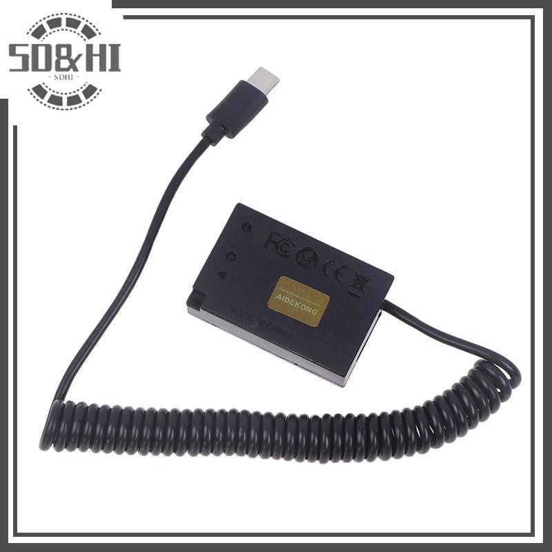 Bộ chuyển đổi AC nguồn giả SD&HI LP-E17 DR-E18 cho EOS R10 RP 200D 250D 750D 760D 77D 800D 850D 8000