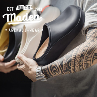 Thương hiệu MADEN mùa hè 2025 giày lỗ mới nam đế dày đầu bếp giày lội nước nửa ngón chân dép ngoài trời dép đi biển