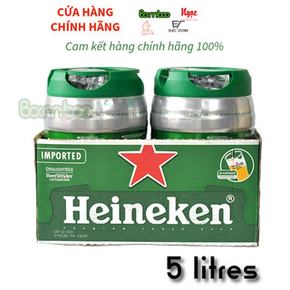 Bia heineken can nhôm 5 lít - hương vị tươi mát nguyên chất