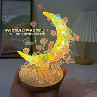  Tự Làm Mặt Trăng Đèn Hoa Hồng Bướm Handmade Đèn Ngủ Để Bàn Trang Trí Sáng Tạo Bạn Gái Quà Tặng Sinh Nhật 