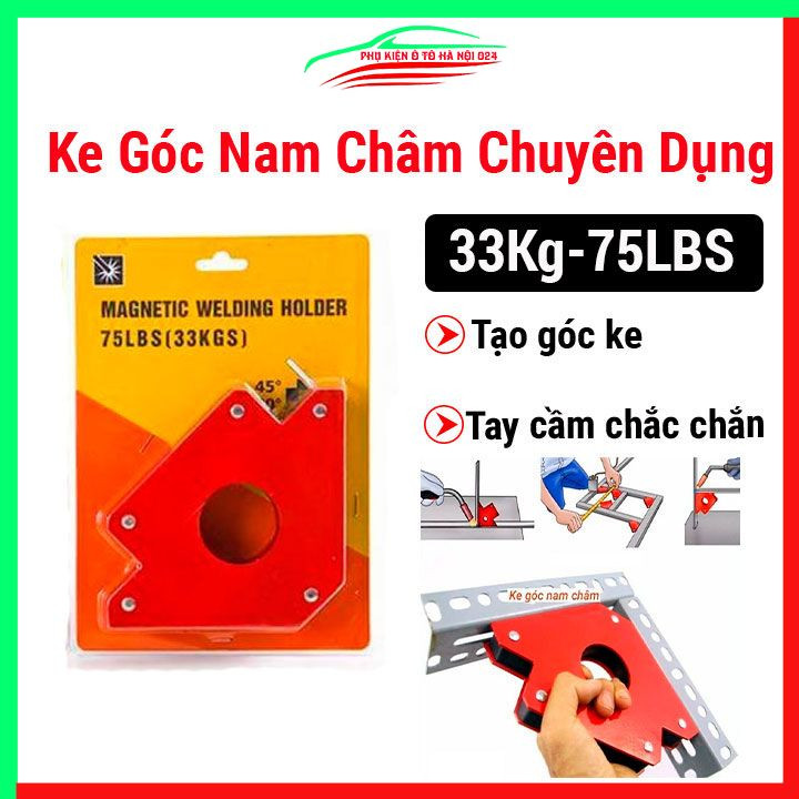 Ke góc nam châm lực hút 33KG- 75LBS cao cấp