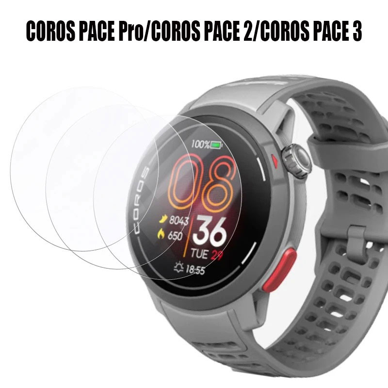 2 / 5 Chiếc 2.5D HD Kính Trong Suốt Cho Coros Pace 3 2 PRO Smartwatch 9H Kính Cường Lực Bảo Vệ Màn Hình Phim Chống Trầy Xước