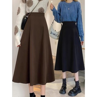 Chân váy xoè bồng cạp cao chất vitex dài 75cm Nalo