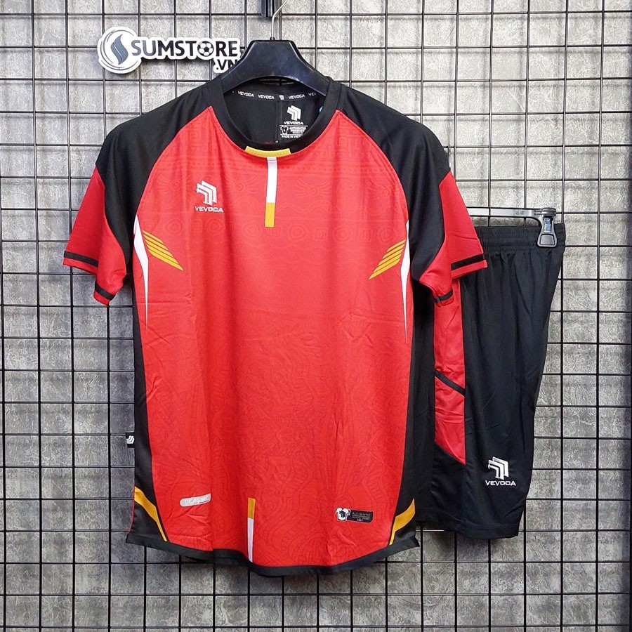 HP SPORT – Áo Đá Bóng Không Logo Vevoca Classic Đỏ  - Quần Áo Đá Banh Nam Nữ Mới Nhất