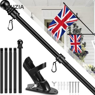 Wuzia 6ft Cột Cờ Có Thể Gập Lại Giá Treo Tường Đế Cột Cờ Đế Biểu Ngữ Giá