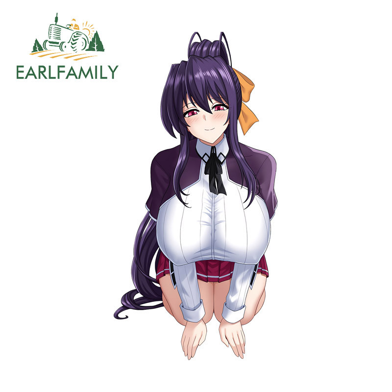 EARLFAMILY Himejima Akeno Trường Trung Học Dxd Nhãn Dán Xe Máy Cá Tính Windows Hành Lý Chống Thấm Nư