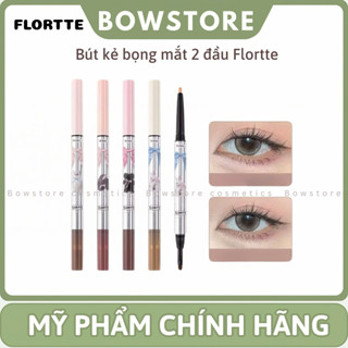 [FLORTTE] Bút Kẻ Bọng Mắt 2 Đầu FLORTTE  Tạo Bọng Mắt Cười Tự Nhiên, 4 Màu Hot Bowsotre