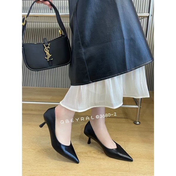 Cao gót gót nhọn, mũi nhọn đế 5P qbeyral 36802 5/9 Phương Giày