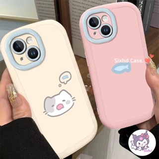 Ốp Lưng Realme C11 2021 Note 50 60 C53 C63 C55 C30 C35 C25 C25s C15 C12 C65 C67 C33 C30 9i 8i 5 5i 5s C3 Narzo 50A 50i Prime Silicon Ốp Điện Thoại Mèo Dễ Thương Muốn Ăn Cá Mềm Bao da