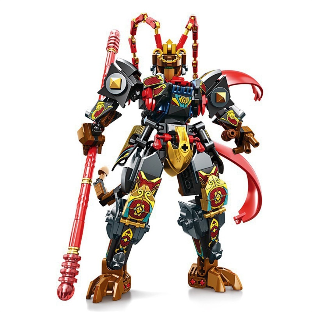 Đồ Chơi Mô hình Lắp Ráp Tôn Ngộ Không, Đồ Chơi Lego Mỹ Hầu Vương Black Myth Wukong