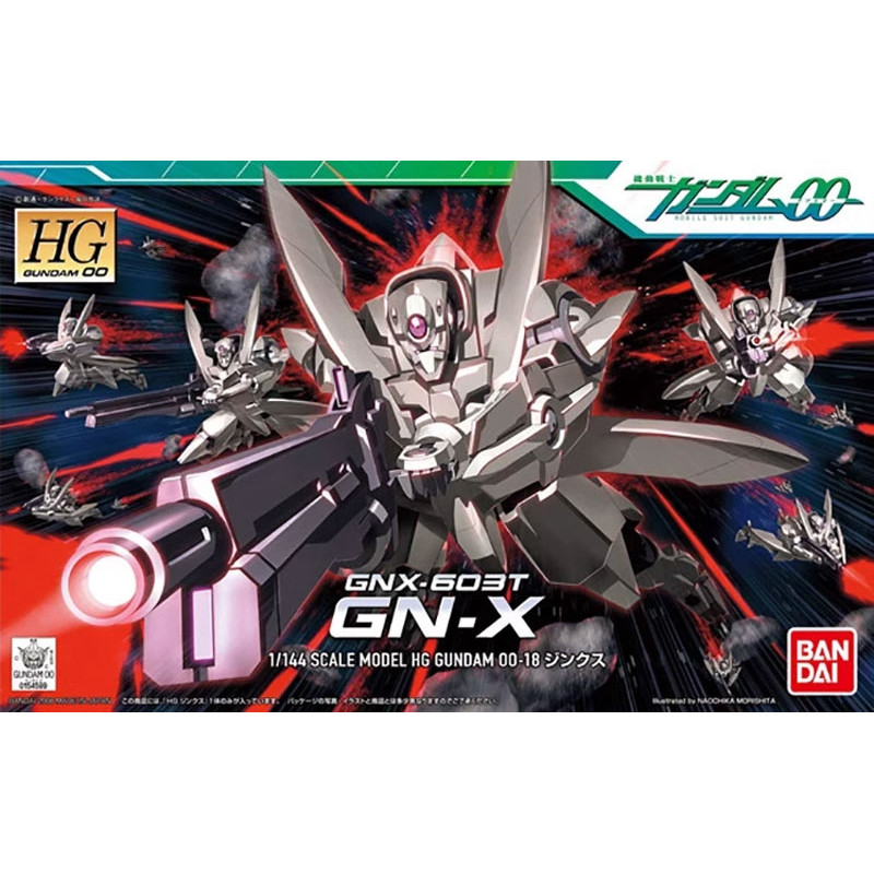 Bandai GUNDAM HG 18 1 / 144 GNX-603T GN-X Doom Style White Tiger Star Anime Hàng hóa sưu tập