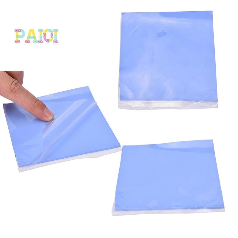 [Paiqi] Tấm tản nhiệt CPU GPU màu xanh làm mát Tấm silicon dẫn nhiệt 100mmx100mmx2mm MỚI