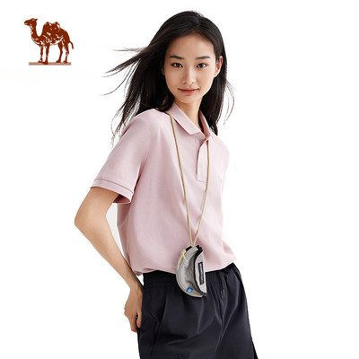 Áo sơ mi Polo ngắn tay CAMEL CROWN  Unisex Áo thun lụa băng thoáng khí mát