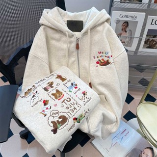 [IDO] Lớp lót lông cừu thêu mười ngàn kim bằng vải Cotton / Áo khoác Cardigan thêu phong cách mỏng dành cho nữ Cao cấp siêu đẹp phong cách phương Tây Áo thun giảm tuổi