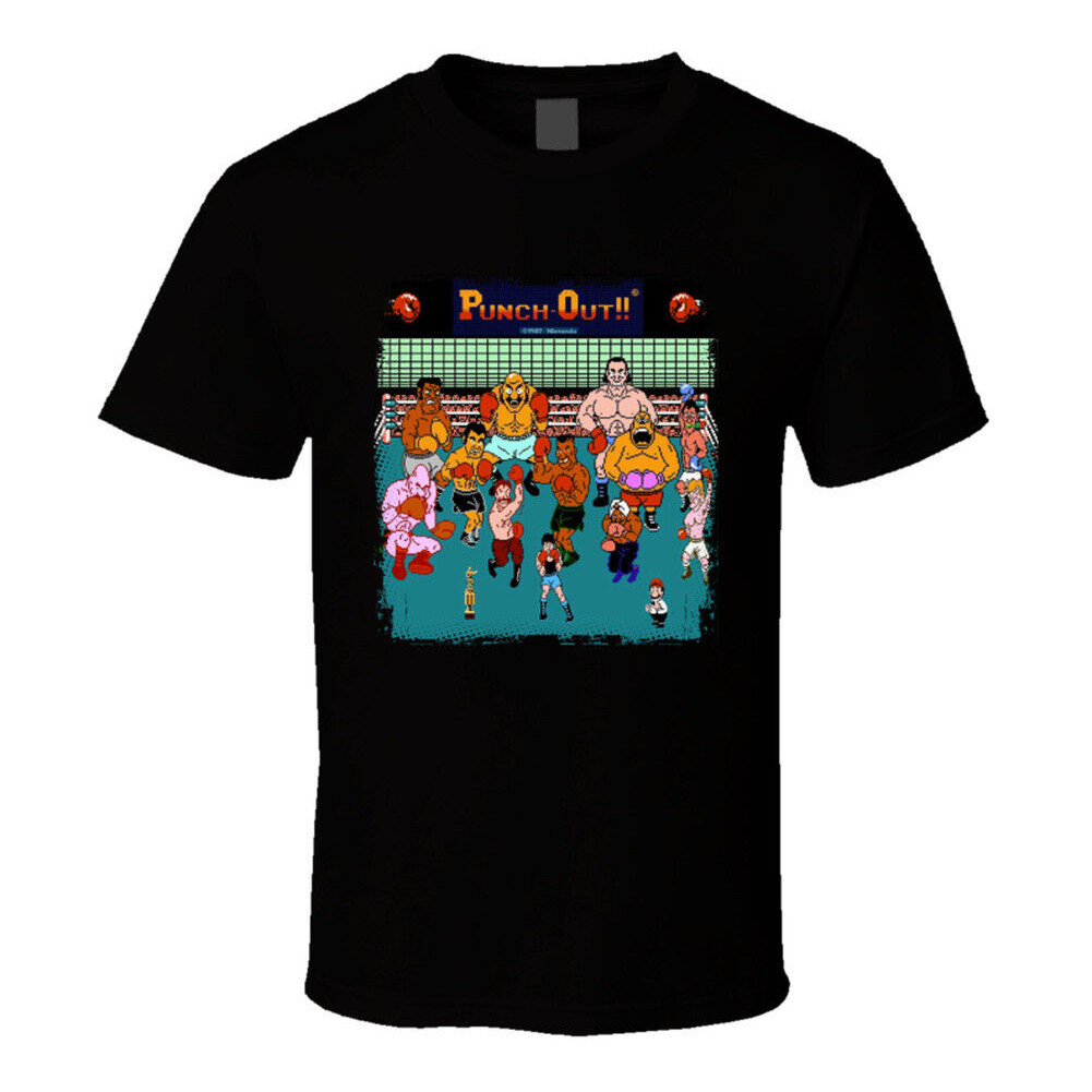 Mike Tyson 'S Punch Out Nhân vật Retro Boxing Video Game Fan Áo