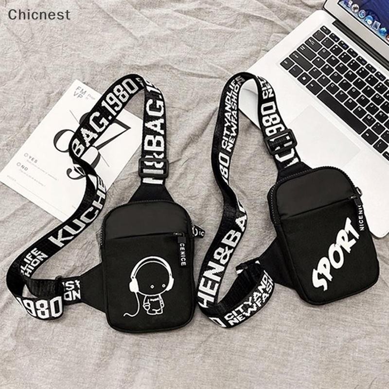 [Chc] Túi Đeo Vai Nam Xu Hướng Túi Nhỏ Chống Thấm Nước Túi Đeo Ngang Vuông Túi Dành Cho Nam Sacoche Homme [VN]