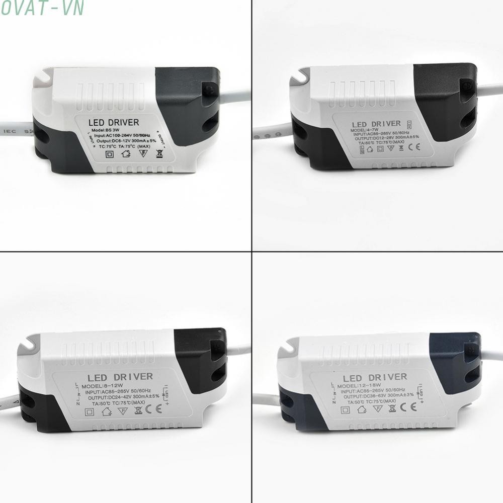 [OVN]LED Driver Adapter 1-3W/4-7W/8-12W/12-18W Room Lamp Constant Current Transformer