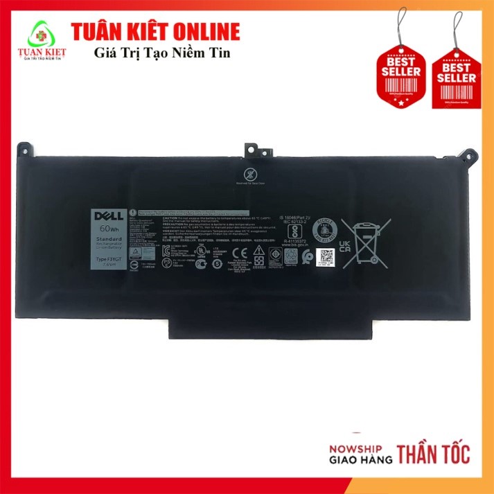 Pin zin Laptop Dell Latitude 7280 7380 7290 7390 7480 7490