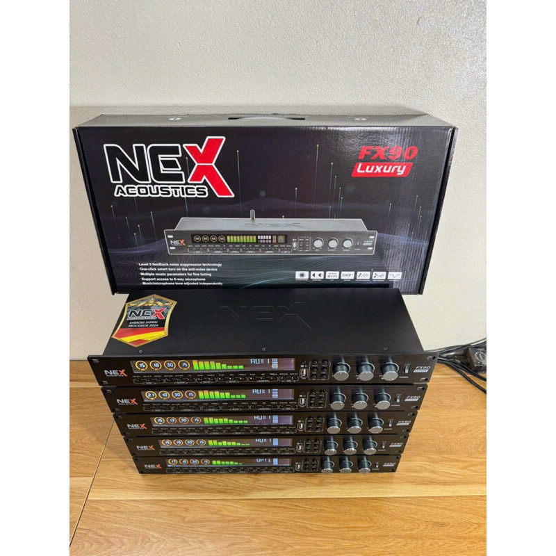 Loa Vang Cơ Lai Số Nex FX90 LUXURY Công nghệ đèn led, Bluetooth Optical Aux Usb, Reverb Cực Mượt- BO