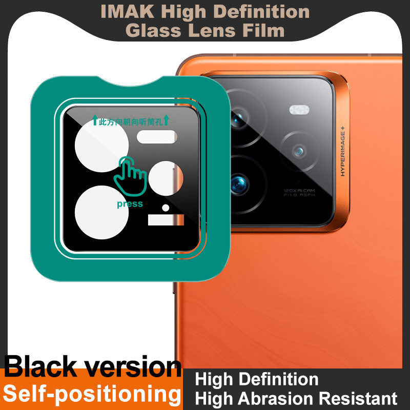 Chính hãng Imak Realme GT7 Pro 5G Kính cường lực viền đen Ống kính máy ảnh Phim bảo vệ ống kính Tự đ