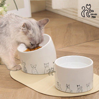 Chén sứ chống lật cho thú cưng - Tiệm Mèo Moa