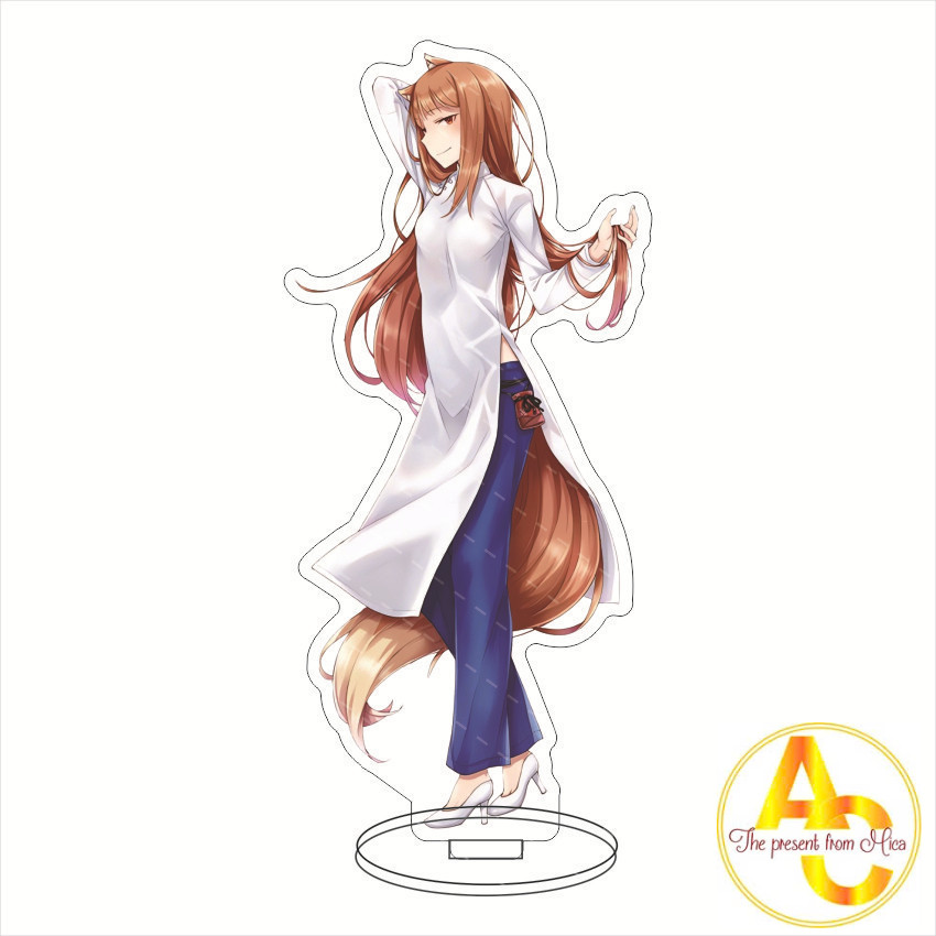 Móc Khoá, Mô Hình Standee Anime Spice and Wolf Trang Trí Bàn Học