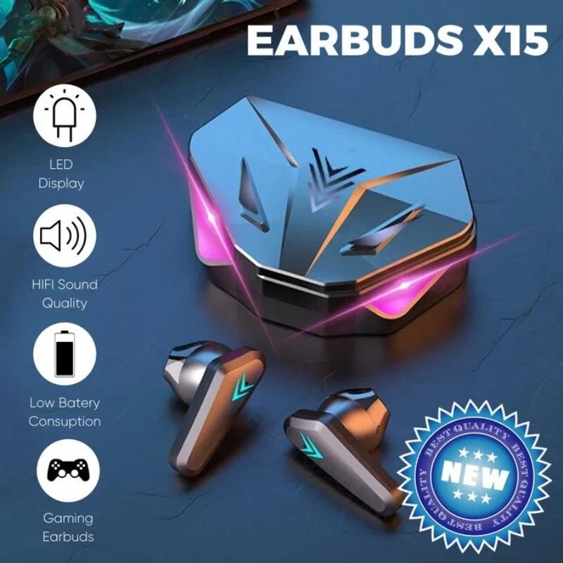 Tai nghe không dây X15TWS x15 pro 5.3 Tai nghe Bluetooth có độ trễ thấp 65Ms tai nghe chơi game espo