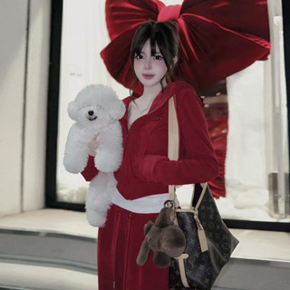 Áo Hoodie có khóa kéo mềm Badblood Badblood Beyond - Đỏ