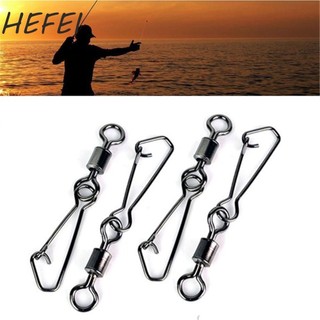 Đầu nối HEFEI Dụng cụ câu cá 50 chiếc Khóa liên động có móc câu xoay