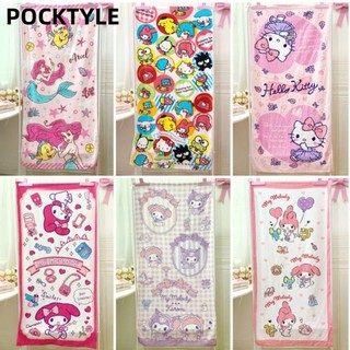 Khăn Sanrio POCKTYLE, Khăn tắm hoạt hình giai điệu Cotton mềm mại, Chăn che sợi nước thấm hút