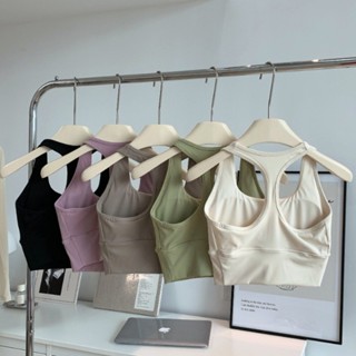   Yogatruth  Áo ngực thể thao có đệm cố định hình chữ I Làm đẹp lưng Áo ngực khô nhanh Yoga Chạy bộ 