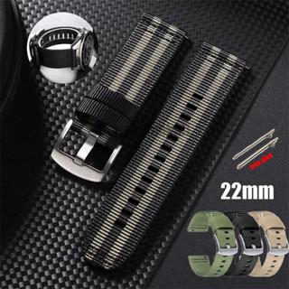 Dây đeo đồng hồ bằng vải Nylon 22mm Phát hành nhanh Dây đeo đồng hồ nam nữ phổ thông cho dây đeo cổ tay Huawei GT5 GT4 GT3 GT2