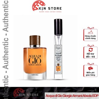   Auth-10ml  Nước hoa nam Acqua di Gio Giorgio Armani Absolu chính hãng chai chiết 10ml 20ml  - Xinstore 