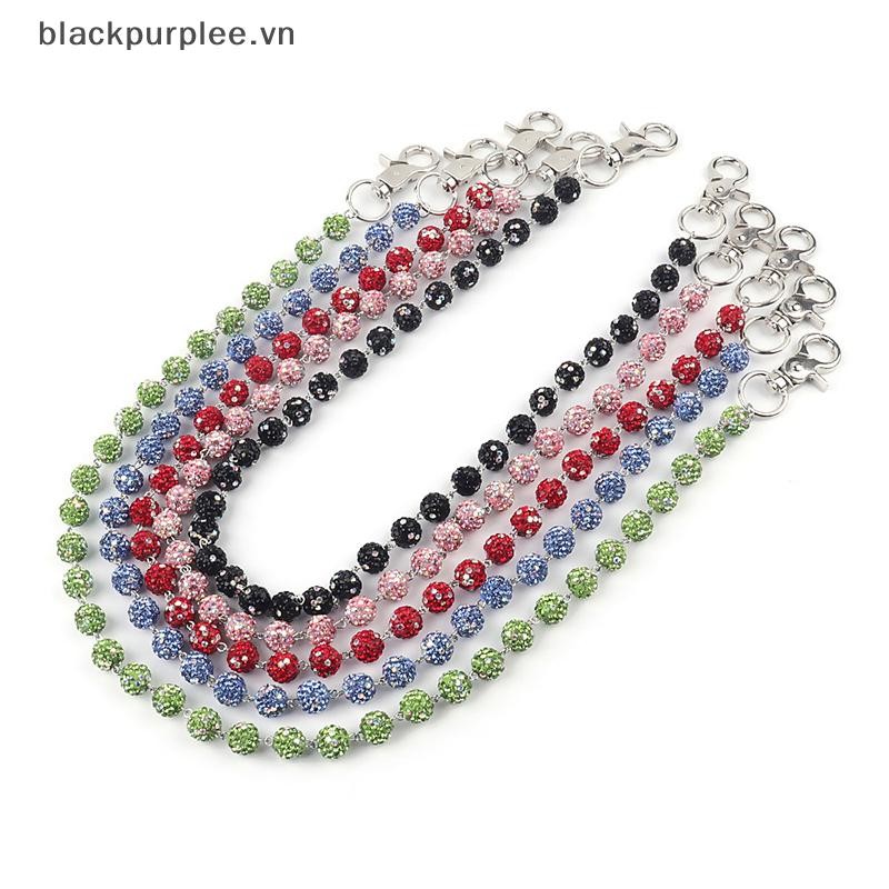BURPLE Hạt Tròn Kim Cương Giả Punk Dây Xích Unisex Eo Phụ Kiện Sang Trọng Gothic Đa Năng Dây Xích Ch