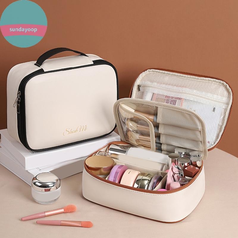 Sund 3 Trong 1 Túi Đựng Đồ Trang Điểm Di Động Dung Tích Lớn Giặt Đa Năng Túi Đựng Mỹ Phẩm Tự Do Chia