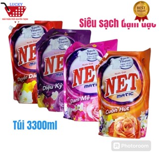  Túi Nước giặt Net 3,3kg Hương Nước Hoa lôi cuốn ngát hương thơm cả ngày dành cho giặt máy giặt tay 