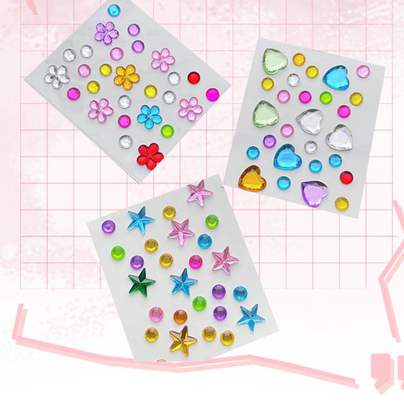 - Eclectic - Mini Five Point Star Diamond Sticker Trẻ Em Phần Thưởng Miếng Dán Vỏ Điện Thoại Trang S